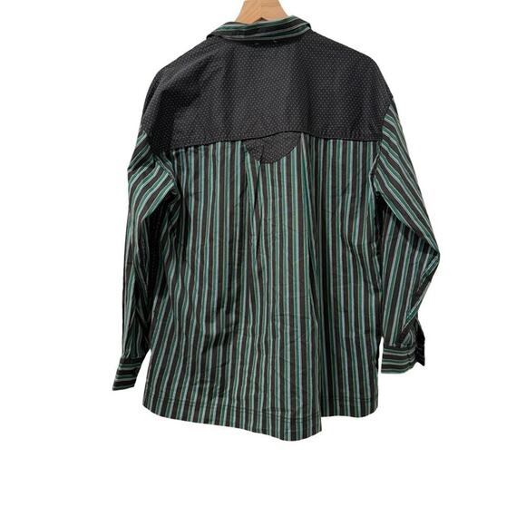 Free People Intimately Milk & Cookies Oversized PJ Shirt XS Button Up Lounge Top - Picture 8 of 11